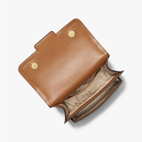 Michael Kors Cream and Brown Crossbody Bag - Picture 2 of 8